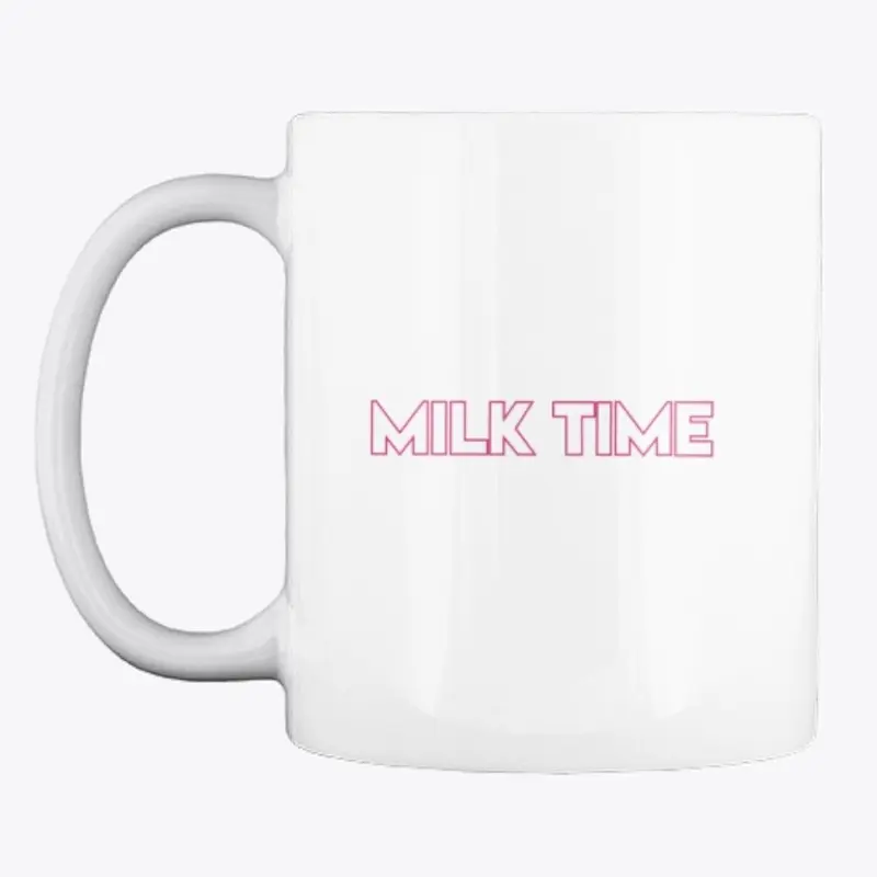 MILK TIME MUG WITH LOGO